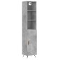vidaXL Highboard Betongrau 34,5x34x180 cm Holzwerkstoff vidaXL Highboard Betongrau 34,5x34x180 cm Holzwerkstoff