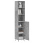vidaXL Highboard Betongrau 34,5x34x180 cm Holzwerkstoff vidaXL Highboard Betongrau 34,5x34x180 cm Holzwerkstoff
