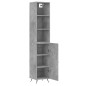 vidaXL Highboard Betongrau 34,5x34x180 cm Holzwerkstoff vidaXL Highboard Betongrau 34,5x34x180 cm Holzwerkstoff