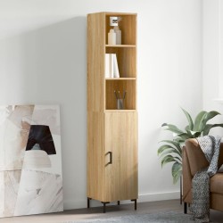 vidaXL Highboard Sonoma-Eiche 34,5x34x180 cm Holzwerkstoff