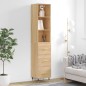 vidaXL Highboard Sonoma-Eiche 34,5x34x180 cm Holzwerkstoff vidaXL Highboard Sonoma-Eiche 34,5x34x180 cm Holzwerkstoff