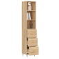 vidaXL Highboard Sonoma-Eiche 34,5x34x180 cm Holzwerkstoff vidaXL Highboard Sonoma-Eiche 34,5x34x180 cm Holzwerkstoff