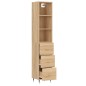 vidaXL Highboard Sonoma-Eiche 34,5x34x180 cm Holzwerkstoff vidaXL Highboard Sonoma-Eiche 34,5x34x180 cm Holzwerkstoff
