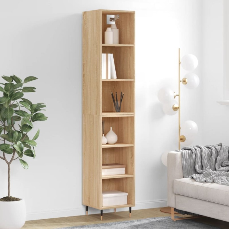 vidaXL Highboard Sonoma-Eiche 34,5x32,5x180 cm Holzwerkstoff vidaXL Highboard Sonoma-Eiche 34,5x32,5x180 cm Holzwerkstoff
