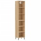 vidaXL Highboard Sonoma-Eiche 34,5x32,5x180 cm Holzwerkstoff vidaXL Highboard Sonoma-Eiche 34,5x32,5x180 cm Holzwerkstoff