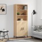 vidaXL Highboard Sonoma-Eiche 69,5x34x180 cm Holzwerkstoff vidaXL Highboard Sonoma-Eiche 69,5x34x180 cm Holzwerkstoff