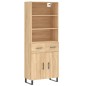 vidaXL Highboard Sonoma-Eiche 69,5x34x180 cm Holzwerkstoff vidaXL Highboard Sonoma-Eiche 69,5x34x180 cm Holzwerkstoff
