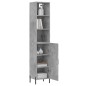 vidaXL Highboard Betongrau 34,5x34x180 cm Holzwerkstoff vidaXL Highboard Betongrau 34,5x34x180 cm Holzwerkstoff