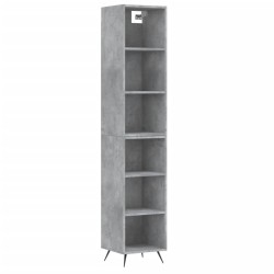 vidaXL Highboard Betongrau 34,5x32,5x180 cm Holzwerkstoff