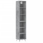 vidaXL Highboard Betongrau 34,5x32,5x180 cm Holzwerkstoff vidaXL Highboard Betongrau 34,5x32,5x180 cm Holzwerkstoff