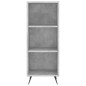 vidaXL Highboard Betongrau 34,5x32,5x180 cm Holzwerkstoff vidaXL Highboard Betongrau 34,5x32,5x180 cm Holzwerkstoff