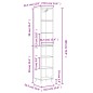 vidaXL Highboard Betongrau 34,5x32,5x180 cm Holzwerkstoff vidaXL Highboard Betongrau 34,5x32,5x180 cm Holzwerkstoff