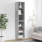 vidaXL Highboard Betongrau 34,5x32,5x180 cm Holzwerkstoff vidaXL Highboard Betongrau 34,5x32,5x180 cm Holzwerkstoff
