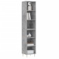 vidaXL Highboard Betongrau 34,5x32,5x180 cm Holzwerkstoff vidaXL Highboard Betongrau 34,5x32,5x180 cm Holzwerkstoff