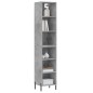 vidaXL Highboard Betongrau 34,5x32,5x180 cm Holzwerkstoff vidaXL Highboard Betongrau 34,5x32,5x180 cm Holzwerkstoff
