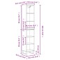 vidaXL Highboard Betongrau 34,5x32,5x180 cm Holzwerkstoff vidaXL Highboard Betongrau 34,5x32,5x180 cm Holzwerkstoff