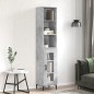 vidaXL Highboard Betongrau 34,5x34x180 cm Holzwerkstoff vidaXL Highboard Betongrau 34,5x34x180 cm Holzwerkstoff