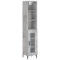 vidaXL Highboard Betongrau 34,5x34x180 cm Holzwerkstoff vidaXL Highboard Betongrau 34,5x34x180 cm Holzwerkstoff