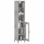 vidaXL Highboard Betongrau 34,5x34x180 cm Holzwerkstoff vidaXL Highboard Betongrau 34,5x34x180 cm Holzwerkstoff