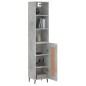 vidaXL Highboard Betongrau 34,5x34x180 cm Holzwerkstoff vidaXL Highboard Betongrau 34,5x34x180 cm Holzwerkstoff
