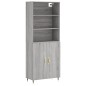 vidaXL Highboard Grau Sonoma 69,5x34x180 cm Holzwerkstoff vidaXL Highboard Grau Sonoma 69,5x34x180 cm Holzwerkstoff