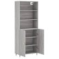 vidaXL Highboard Grau Sonoma 69,5x34x180 cm Holzwerkstoff vidaXL Highboard Grau Sonoma 69,5x34x180 cm Holzwerkstoff
