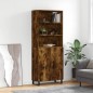 vidaXL Highboard Räuchereiche 69,5x34x180 cm Holzwerkstoff vidaXL Highboard Räuchereiche 69,5x34x180 cm Holzwerkstoff