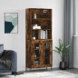 vidaXL Highboard Räuchereiche 69,5x34x180 cm Holzwerkstoff vidaXL Highboard Räuchereiche 69,5x34x180 cm Holzwerkstoff