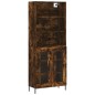 vidaXL Highboard Räuchereiche 69,5x34x180 cm Holzwerkstoff vidaXL Highboard Räuchereiche 69,5x34x180 cm Holzwerkstoff