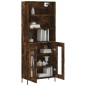 vidaXL Highboard Räuchereiche 69,5x34x180 cm Holzwerkstoff vidaXL Highboard Räuchereiche 69,5x34x180 cm Holzwerkstoff