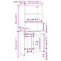 vidaXL Highboard Räuchereiche 69,5x34x180 cm Holzwerkstoff vidaXL Highboard Räuchereiche 69,5x34x180 cm Holzwerkstoff