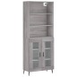vidaXL Highboard Grau Sonoma 69,5x34x180 cm Holzwerkstoff vidaXL Highboard Grau Sonoma 69,5x34x180 cm Holzwerkstoff