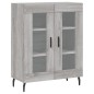 vidaXL Highboard Grau Sonoma 69,5x34x180 cm Holzwerkstoff vidaXL Highboard Grau Sonoma 69,5x34x180 cm Holzwerkstoff