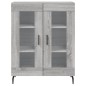vidaXL Highboard Grau Sonoma 69,5x34x180 cm Holzwerkstoff vidaXL Highboard Grau Sonoma 69,5x34x180 cm Holzwerkstoff