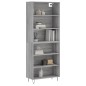 vidaXL Highboard Grau Sonoma 69,5x32,5x180 cm Holzwerkstoff vidaXL Highboard Grau Sonoma 69,5x32,5x180 cm Holzwerkstoff