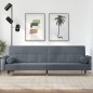 Schlafsofa mit Kissen Dunkelgrau Samt Schlafsofa mit Kissen Dunkelgrau Samt