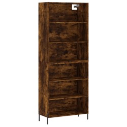 vidaXL Highboard Räuchereiche 69,5x32,5x180 cm Holzwerkstoff