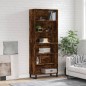 vidaXL Highboard Räuchereiche 69,5x32,5x180 cm Holzwerkstoff vidaXL Highboard Räuchereiche 69,5x32,5x180 cm Holzwerkstoff