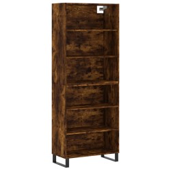 vidaXL Highboard Räuchereiche 69,5x32,5x180 cm Holzwerkstoff