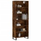 vidaXL Highboard Räuchereiche 69,5x32,5x180 cm Holzwerkstoff vidaXL Highboard Räuchereiche 69,5x32,5x180 cm Holzwerkstoff