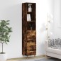 vidaXL Highboard Räuchereiche 34,5x34x180 cm Holzwerkstoff vidaXL Highboard Räuchereiche 34,5x34x180 cm Holzwerkstoff