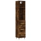 vidaXL Highboard Räuchereiche 34,5x34x180 cm Holzwerkstoff vidaXL Highboard Räuchereiche 34,5x34x180 cm Holzwerkstoff