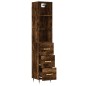 vidaXL Highboard Räuchereiche 34,5x34x180 cm Holzwerkstoff vidaXL Highboard Räuchereiche 34,5x34x180 cm Holzwerkstoff