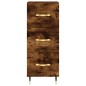 vidaXL Highboard Räuchereiche 34,5x34x180 cm Holzwerkstoff vidaXL Highboard Räuchereiche 34,5x34x180 cm Holzwerkstoff