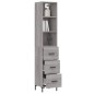 vidaXL Highboard Grau Sonoma 34,5x34x180 cm Holzwerkstoff vidaXL Highboard Grau Sonoma 34,5x34x180 cm Holzwerkstoff