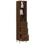 vidaXL Highboard Braun Eichen-Optik 34,5x34x180 cm Holzwerkstoff vidaXL Highboard Braun Eichen-Optik 34,5x34x180 cm Holzwerkstoff