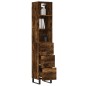 vidaXL Highboard Räuchereiche 34,5x34x180 cm Holzwerkstoff vidaXL Highboard Räuchereiche 34,5x34x180 cm Holzwerkstoff