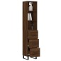 vidaXL Highboard Braun Eichen-Optik 34,5x34x180 cm Holzwerkstoff vidaXL Highboard Braun Eichen-Optik 34,5x34x180 cm Holzwerkstoff