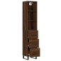 vidaXL Highboard Braun Eichen-Optik 34,5x34x180 cm Holzwerkstoff vidaXL Highboard Braun Eichen-Optik 34,5x34x180 cm Holzwerkstoff