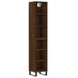 vidaXL Highboard Braun Eichen-Optik 34,5x32,5x180 cm Holzwerkstoff vidaXL Highboard Braun Eichen-Optik 34,5x32,5x180 cm Holzwerkstoff